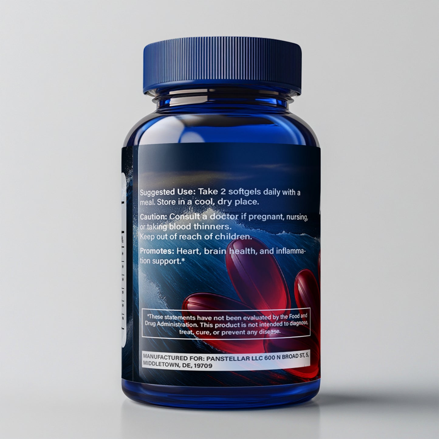 Krill Oil 2000 mg with Omega - 3: EPA & DHA, Astaxanthin and Phospholipids 120 Softgels - Panstellar Shop