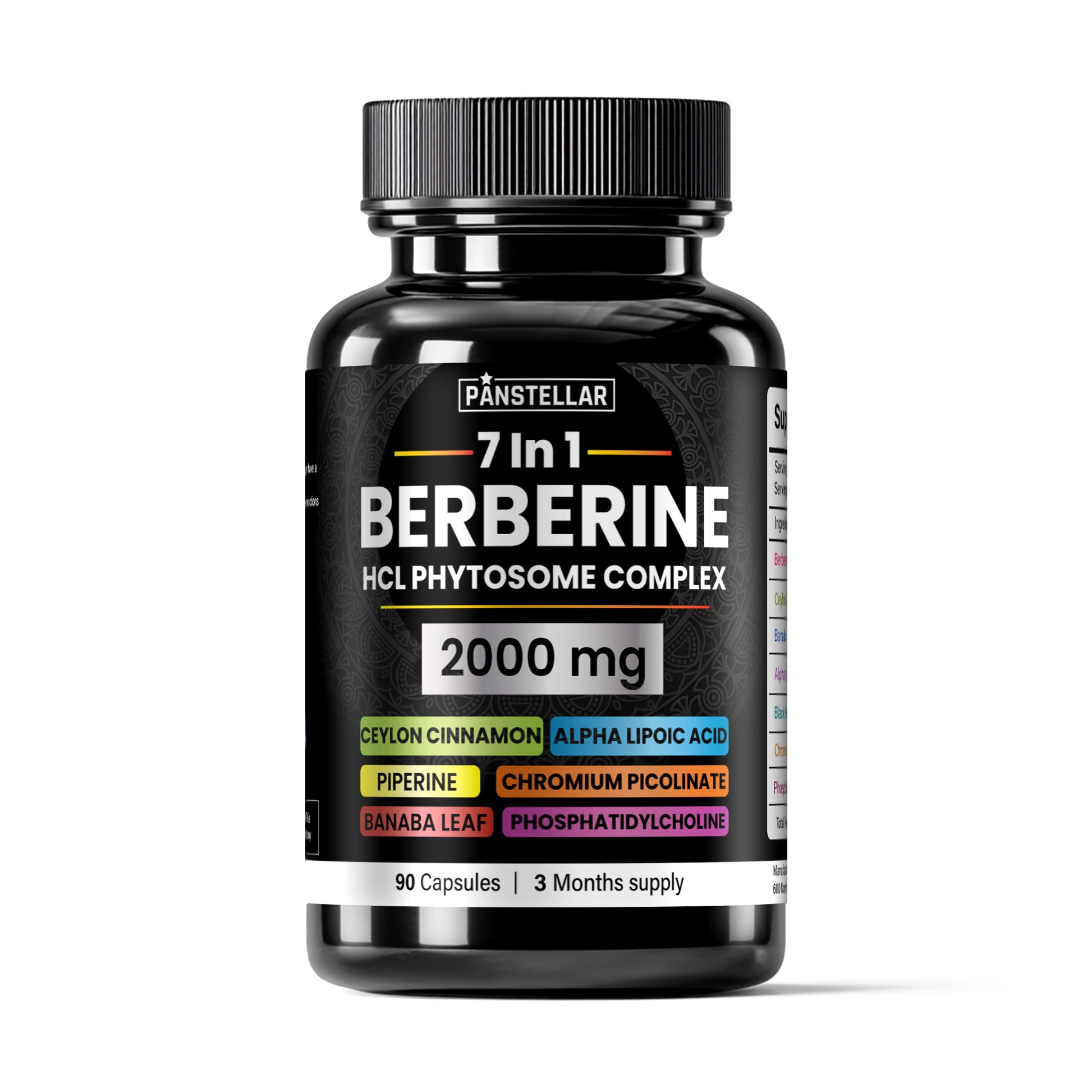 Berberine Complex – 2000 mg, 90 Vegan Capsules - Panstellar Shop