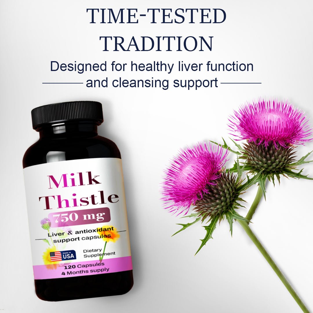Milk Thistle 750mg supplement - 120 Capsules