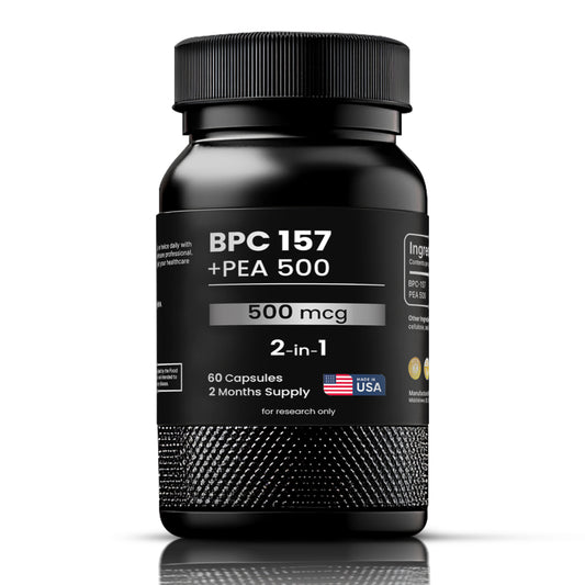 BPC 157 + PEA supplement, 60 Capsules - 500mcg