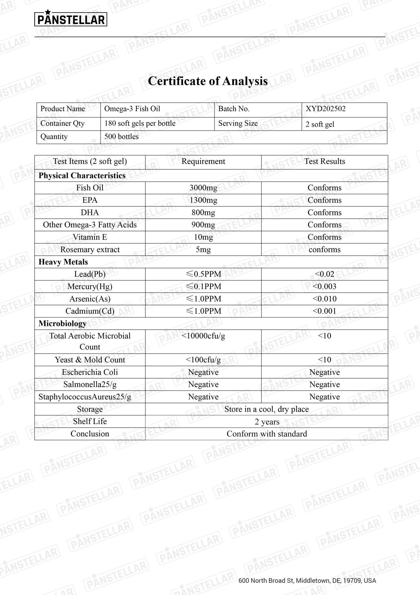 Omega 3 Fish Oil 3000mg EPA+DHA - 180 Softgels (3 Month Supply) - Burpless, Wild Caught - Heart & Brain Support - Panstellar Shop
