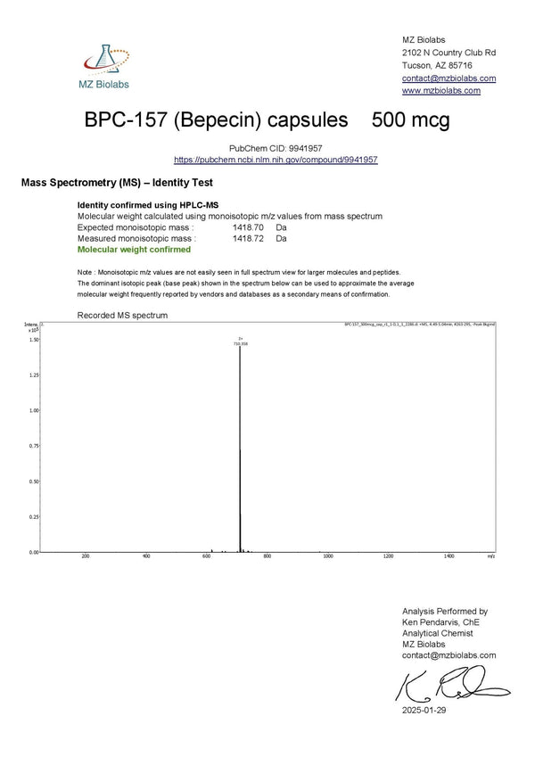 BPC-157 + PEA, 500mcg