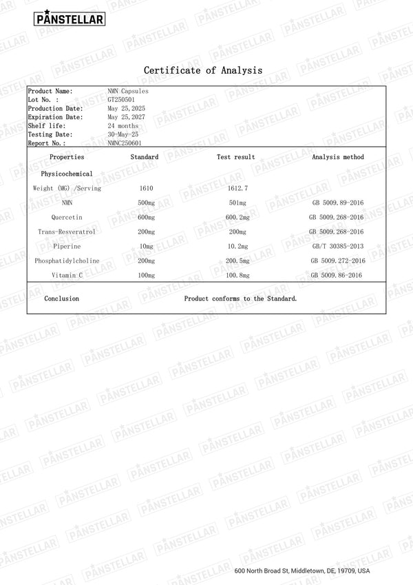 NMN + Resveratrol Complex 1600mg