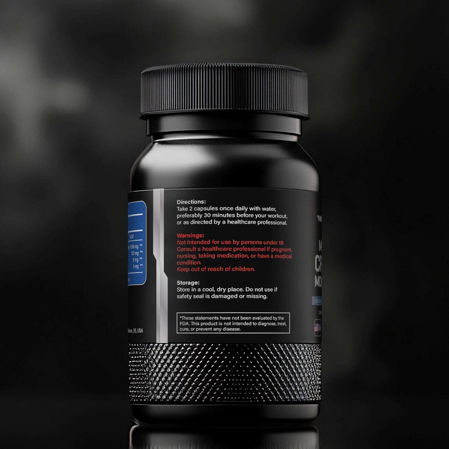 Creatine Monohydrate Capsules - 1500mg Per Serving - Panstellar Shop