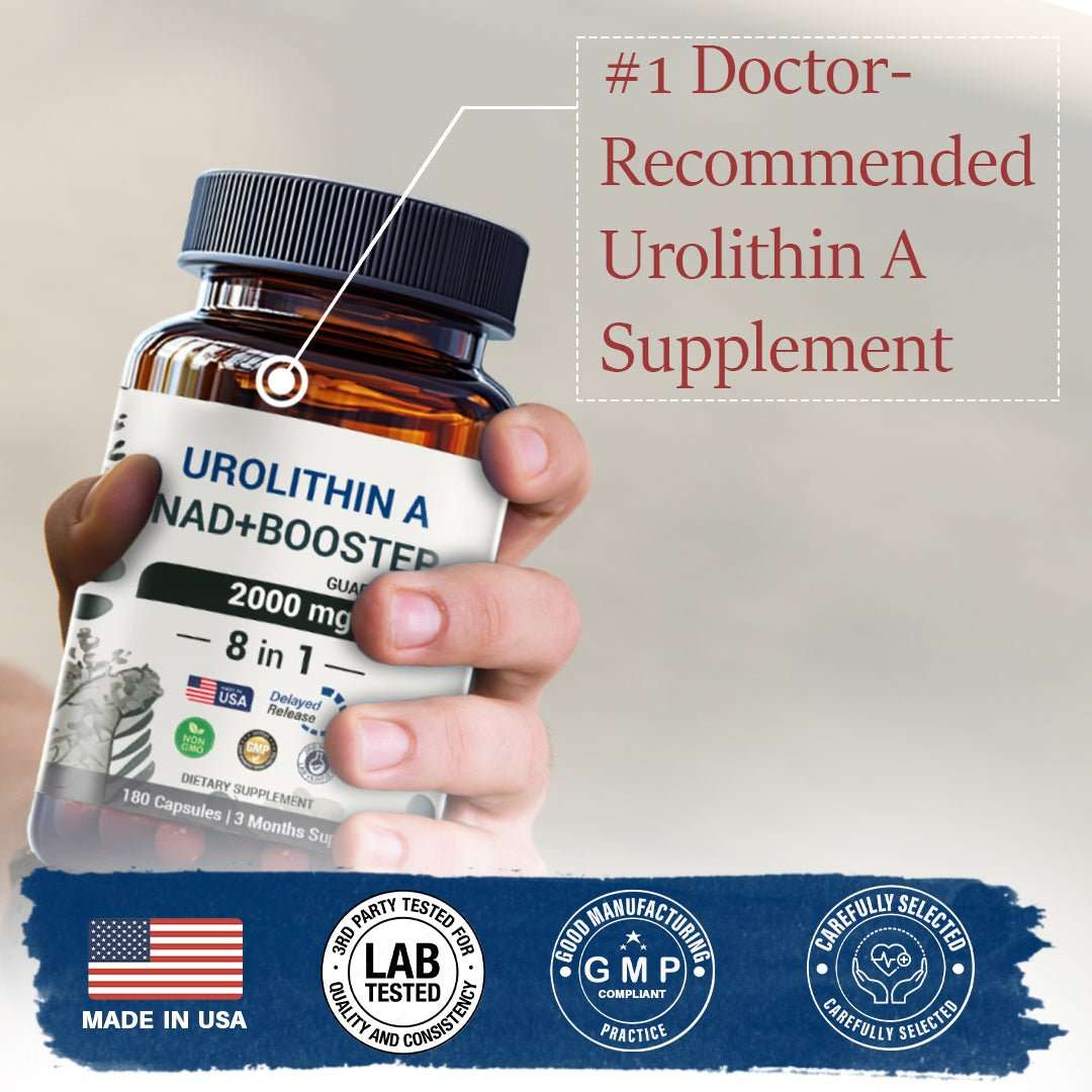 Urolithin A supplement 2000mg - with NAD+ Booster - Energy & Longevity - 180 capsules - Panstellar Shop