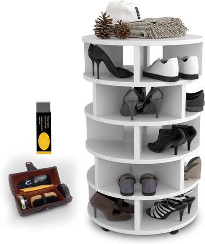 6 Tier Rotating Shoe Rack