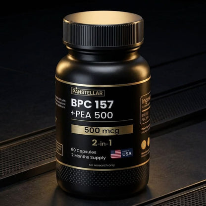 Panstellar BPC-157 + PEA | Dual-Action Recovery Stack | 500mcg Capsules