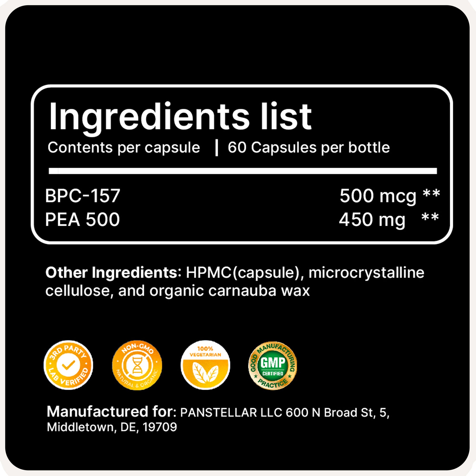 BPC 157 | 500mcg