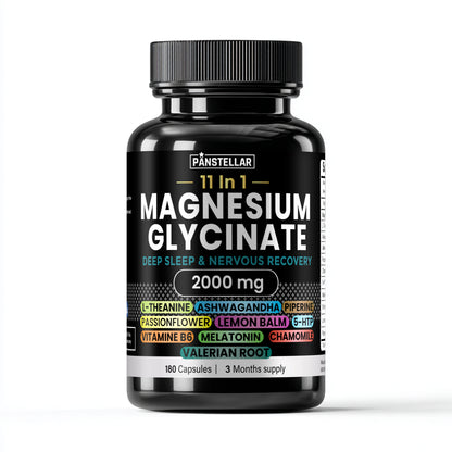 11 - in - 1 Magnesium Glycinate Complex with Melatonin | 2000mg Evening Formula - Panstellar Shop