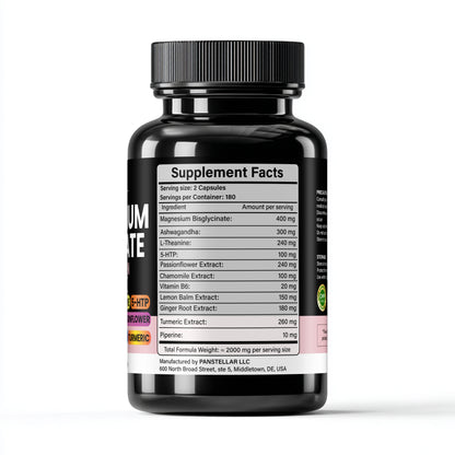 11 - in - 1 Magnesium Glycinate Complex for Women - Premium Wellness Formula with Ashwagandha, L - Theanine & 5 - HTP - Panstellar Shop