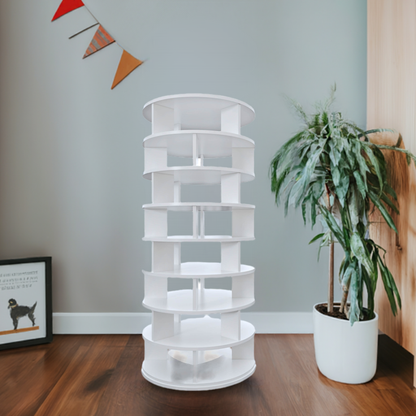 Rotating Shoe Rack Tower - 8 Tiers