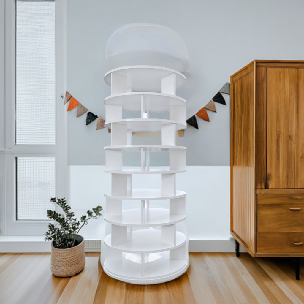 Rotating Shoe Rack Tower - 8 Tiers