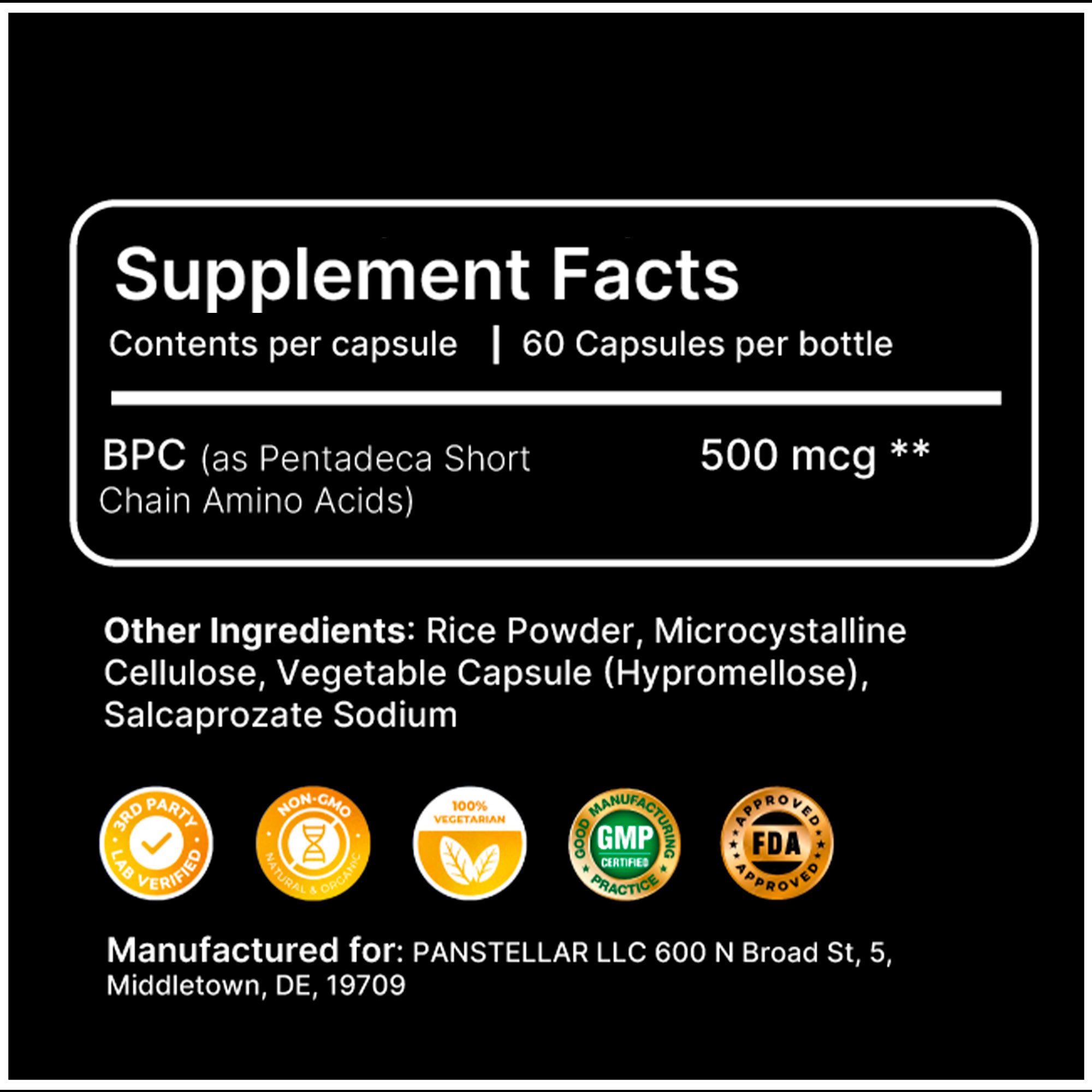 PEA-500 | Pentadeca Arginine Complex 500mcg