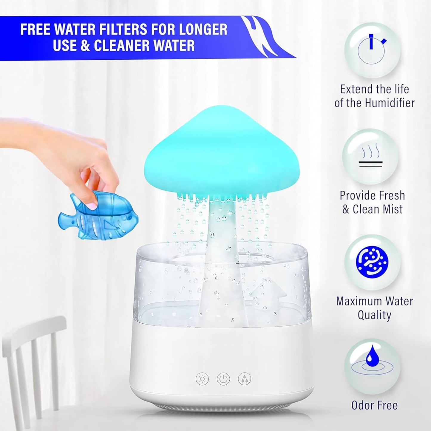 Rain Cloud Mushroom Humidifier