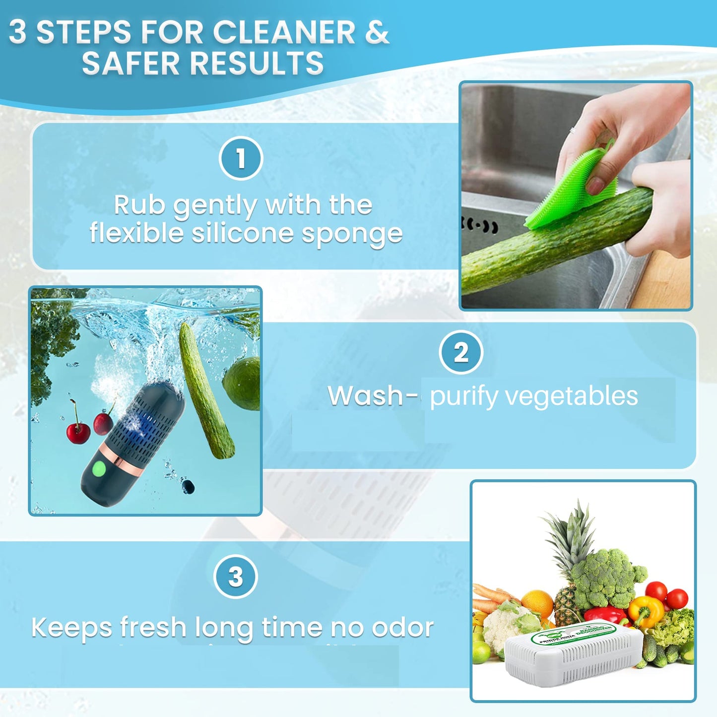 Fruit and Vegetable Cleaner Kit